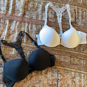 Bras 2 pack-black & white